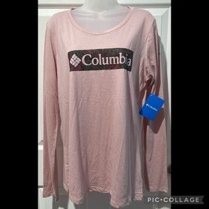 {SALE} Columbia Blustery Peak LS shirt in light pink -XL-